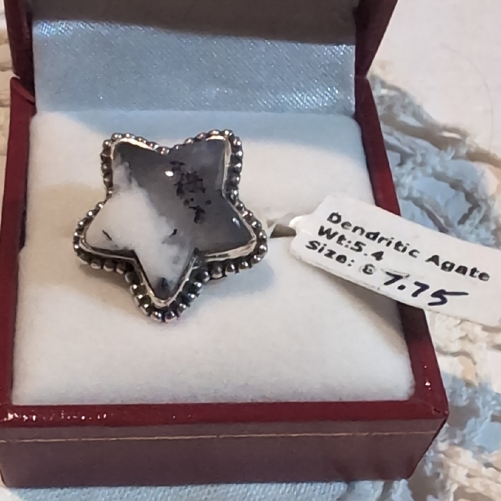 925 Sterling Silver Dendritic Agate